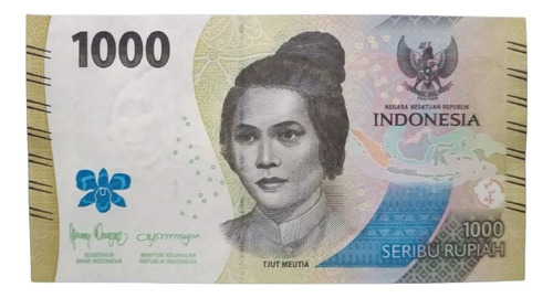 Billete De Indonesia, 1.000 Rupias De 2022