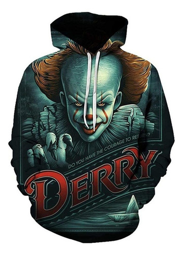 P Horror Cosplay It-capítulo 2 3d Impreso Sudadera Con
