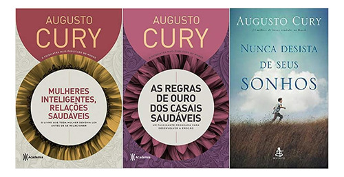 Kit 3 Livros Augusto Cury Mulheres Inteligentes + 2, De Augusto Cury. Editora Sextante, Capa Dura Em Português