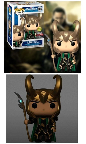 Funko Pop! Marvel Avengers Loki Cetro #985 Nuevo Brilla Glow