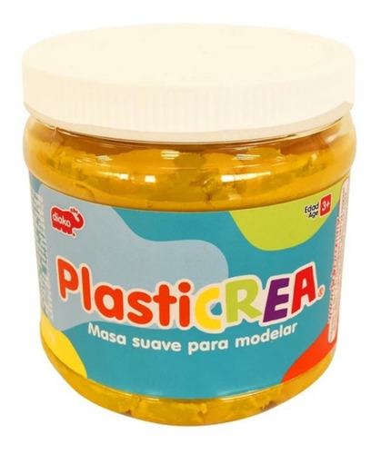 Plasticrea Masa Moldeable 1kg Didáctico Niños Color Escoger Color Amarillo