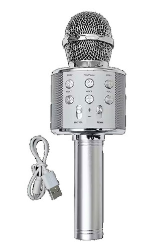 Micrófono Bluetooth Ideal Para Karaoke Ws-858 Rey Ofertas