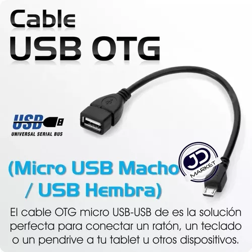 Cable Usb Otg, Micro Usb A Host Usb Para Celulares Y Tablets