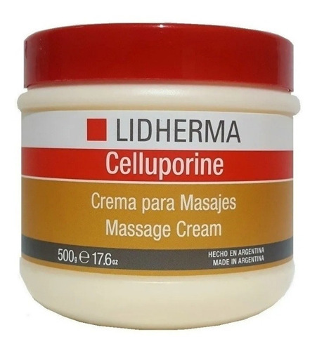 Celluporine Crema Para Masajes X 500 Gr Lidherma