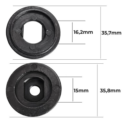 Kit Flange Interna Externa Arruelas Para Serra Mármore Bosch