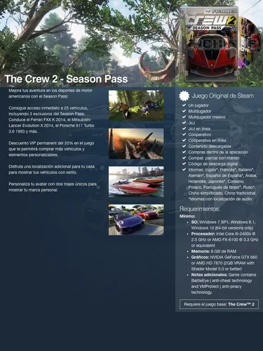 The Crew 2 - Season Pass on Steam