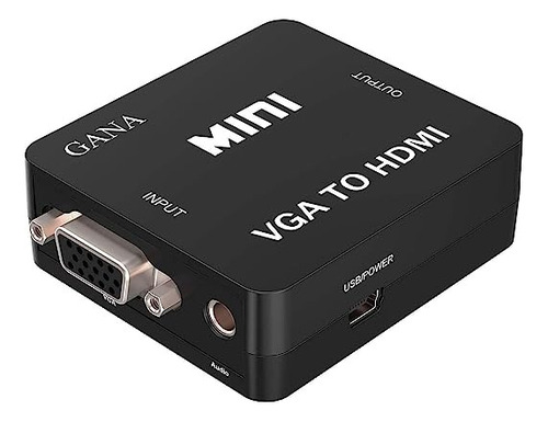 Convertidor Vga Hdmi Full Hd 1080p Power Micro Usb 