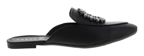Imagen 2 de 4 de Flats De Moda Estilo Mules De Pedrería Mujer Dama