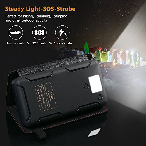 Cargador Solar 24000mah, Cargador Portátil Hiluckey 2 Puerto