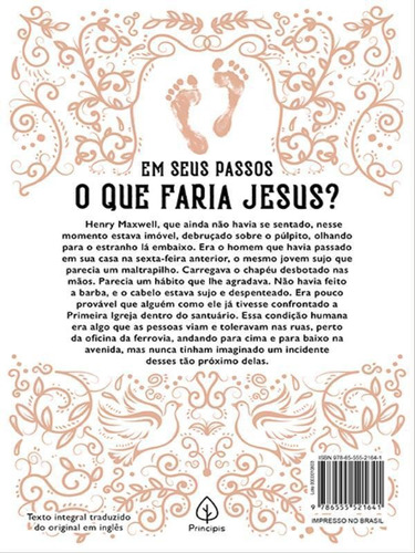 Em Seus Passos O Que Faria Jesus?, De M. Sheldon, Charles. Editora Principis, Capa Mole Em Português