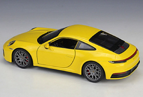 Welly 1:24 Porsche 911 Carrera 4s Amarillo Modelo Coche Q1