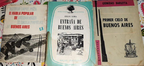 3 Libros De Buenos Aires Ver Descripción (Usado)