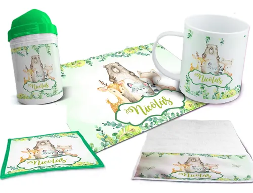 Diseños Plantillas Para Sublimar Set De Jardin Bosque Verde
