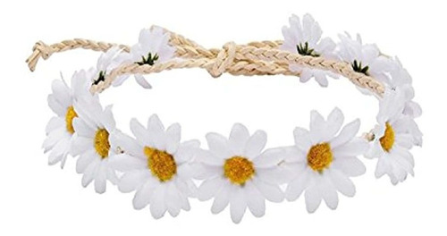 Corona De Girasol Boho De Otoño Floral Hippies Margarita Pel