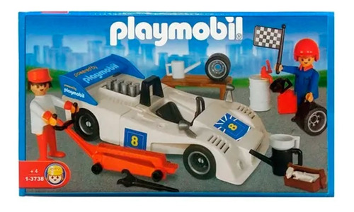 Imagen 1 de 2 de Playmobil Formula 1 Blanco 3738
