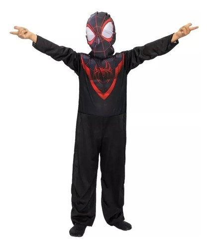 Disfraz Miles Morales Spiderman Hombre Araña Negro 