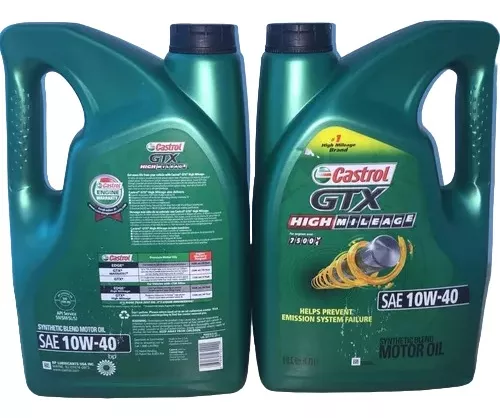 CASTROL GTX 10W40 HIGH MILEAGE – ACEITE SEMI SINTÉTICO