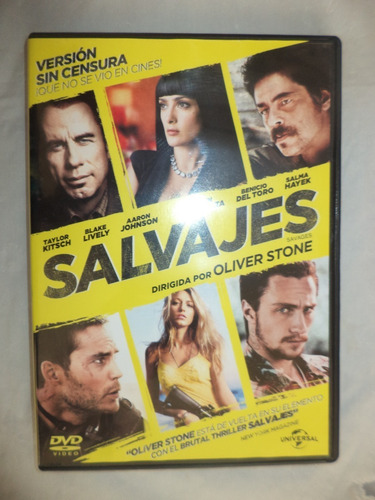 Dvd. Salvajes. Oliver Stone (Usado)