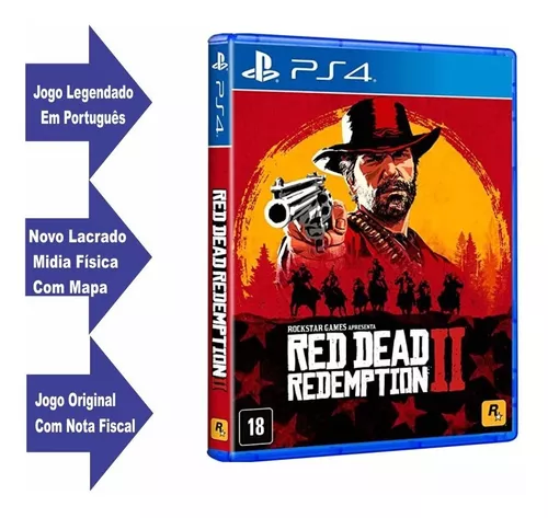 Jogo Red Dead Redemption 2 - Ps4 Mídia Física