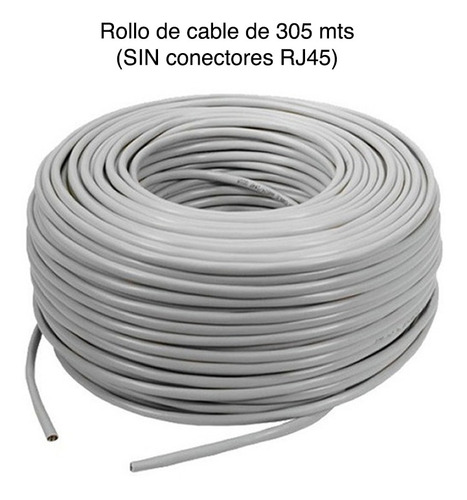 Caja Cable Red Utp 305 Mts Cat 5e Gris Ulink
