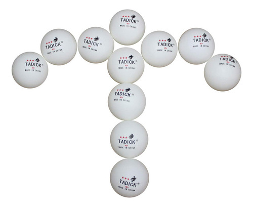 Paquete De 100 Pelotas De Ping Pong De Entrenamiento 3 Estre Blanco