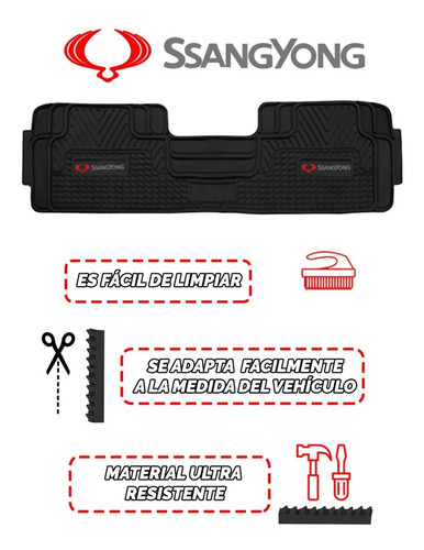 Imagen 2 de 2 de Pisos De Camioneta Ssangyong Musso Rexton Jebe Pvc Goma