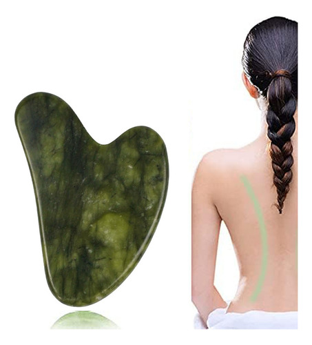 Tabla Gua Sha Para Rostro, Cuello Y Cuerpo Con Piedra De Cua