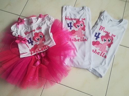 Conjunto Tutu Con Nombre Niña Pony Monster High Valiente