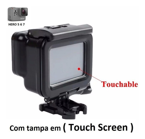 Caixa Estanque Preta Gopro 5 6 7 Black Blackout Com Nf-e