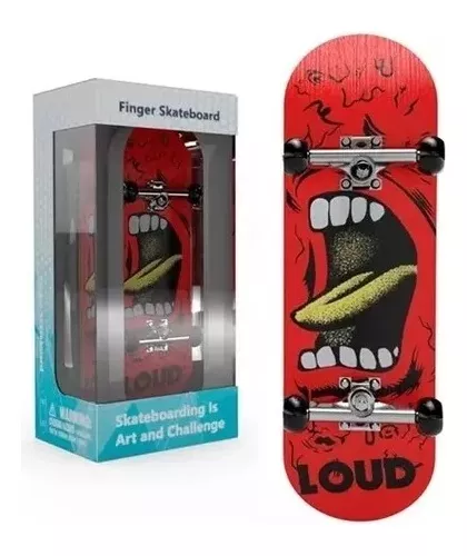 Fingerboard Skate de Dedo Profissional Completo Loud em Promoção