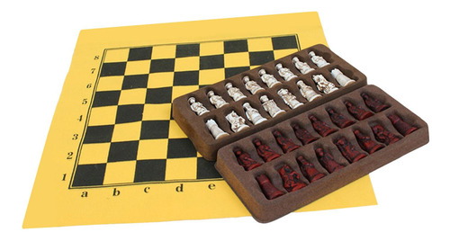 Juego De Ajedrez Tablero De Ajedrez Plegable Juego Familiar