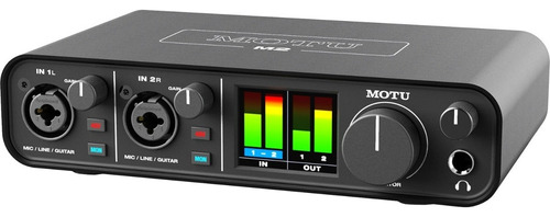 Motu M2 2x2 Usb-c Interfaz De Audio Color Negro 5V