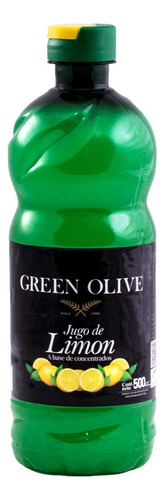 Combo 5 Unidades De Jugo De Limon Green Olive 500ml
