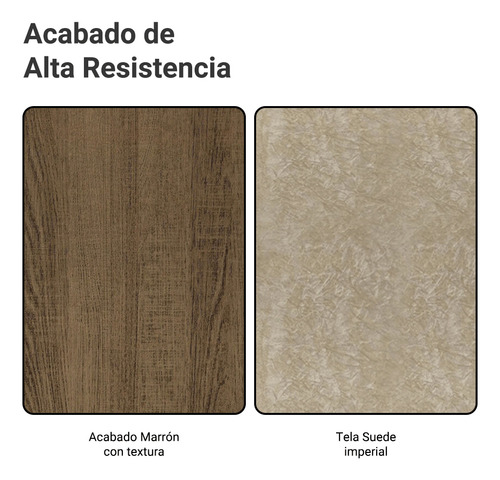 Juego De Comedor Madesa Allegro Con 6 Sillas Imperial Marrón Liso