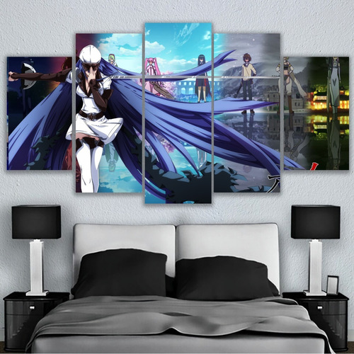 5 Cuadros Esdeath Portada Canvas Con Marco Para Colgar Anime