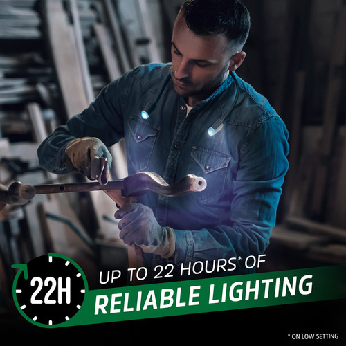 Energizer Led Recargable Negro (luz De Cuello) Flexible, Luz