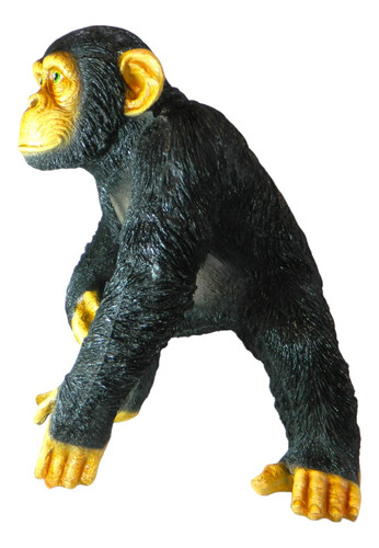 Simio Chimpance Chango Cesar Artesania De Resina 46x45cms