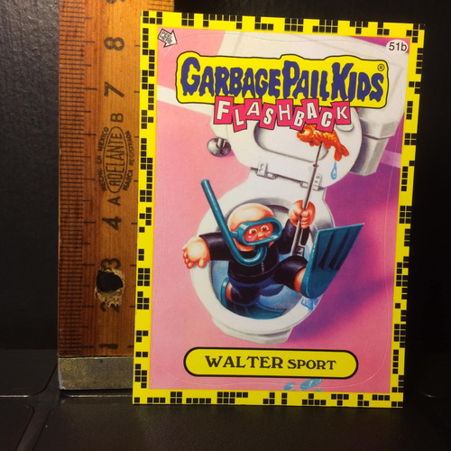 Garbage Pail Kids Walter Sport Año 2011, Borde Tetris, 