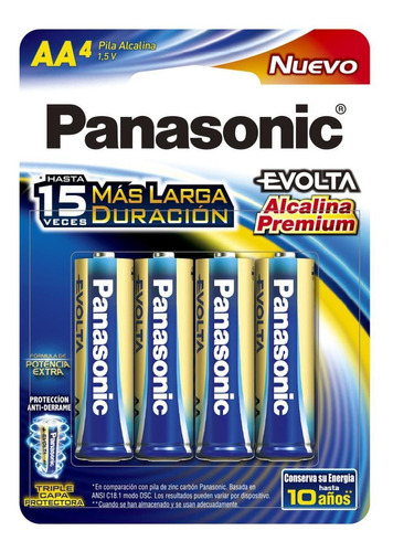 Pila Panasonic Evolta Alcalina Aa Con 48 Unidades 1.5v