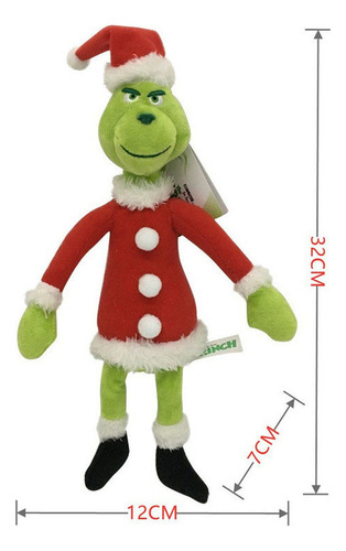 Peluche De 4 Muñecos Navideños Grinch P