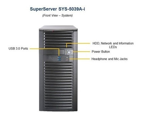 Servidor Supermicro 1x Intel Xeon 8core 16gb Ddr4 3tb Hd (Usado)