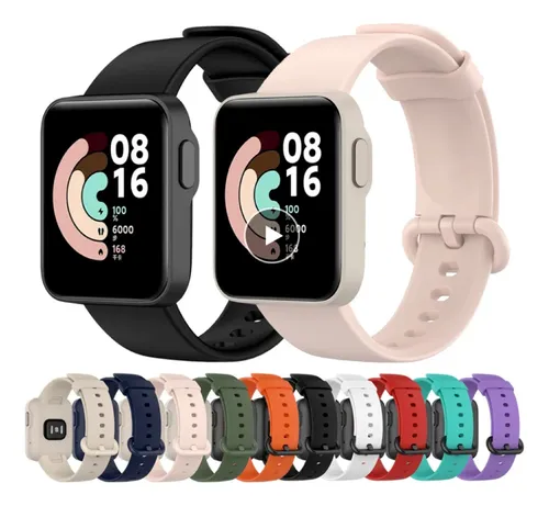  Correa de silicona para reloj inteligente de 0.866 in  compatible con Xiaomi Mi Watch Lite/Redmi Watch Lite - Bandas de reloj  coloridas para hombres señoras niños niñas - para Xiaomi Smart