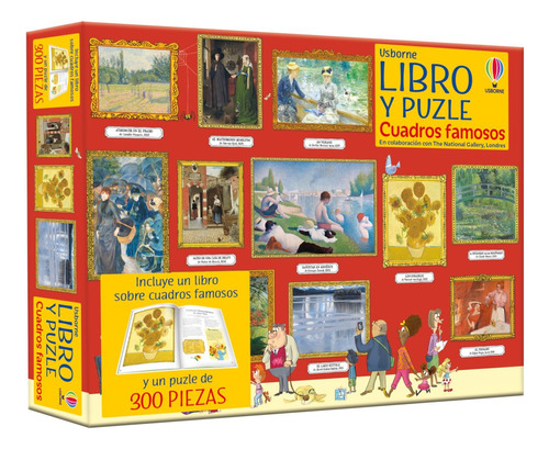 Libro Y Puzzle - Cuadros Famosos (300 Piezas), De Rosie Dickins. Editorial Usborne, Tapa Blanda, Edición 1 En Español, 2023