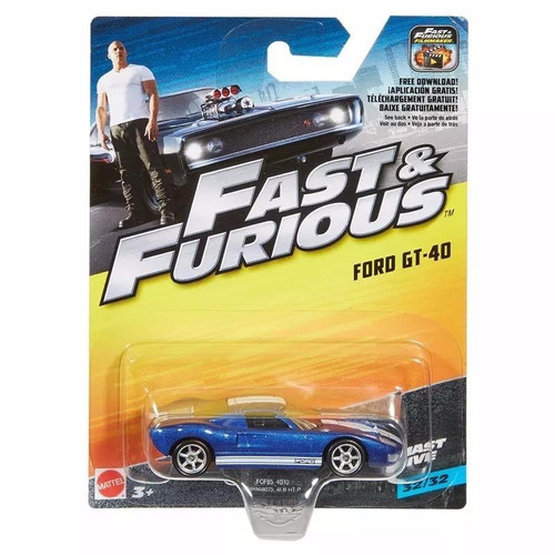 Fcf85 Hot Wheels Velozes E Furiosos Ford Gt-40 Fcf 60 Mattel