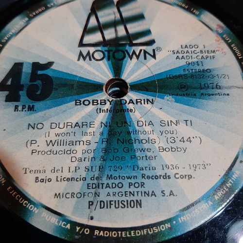 Simple Bobby Darin Motown C C1