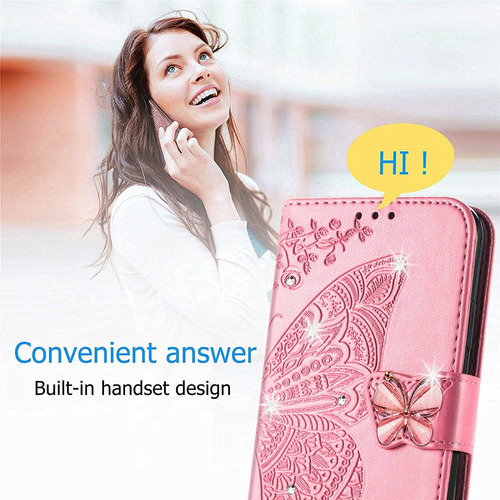 Funda Tipo Cartera Para Samsung Galaxy A53 5g, 3d Butterfly