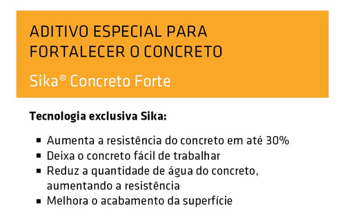 Imagem 2 de 5 de Aumentar A Resistência Do Concreto Sika Concreto Forte 1l