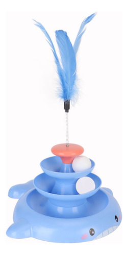 Pista Interactiva Desmontable Para Mascotas Cat Ball Tower T