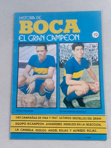Revista Historia De Boca El Gran Campeon N° 19 Equipo 1966