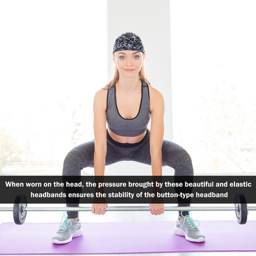 4 Diademas Elásticas Para Yoga, Diademas Deportivas, Ajustad
